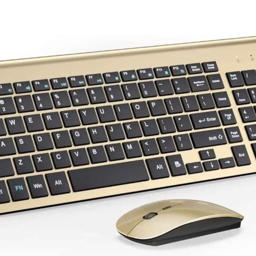 KM9000 Gold Black Keyboard Mouse Combo